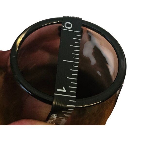 Amethyst Glass Oval Bud Vase 7" tall MCM - Picture 2 of 16